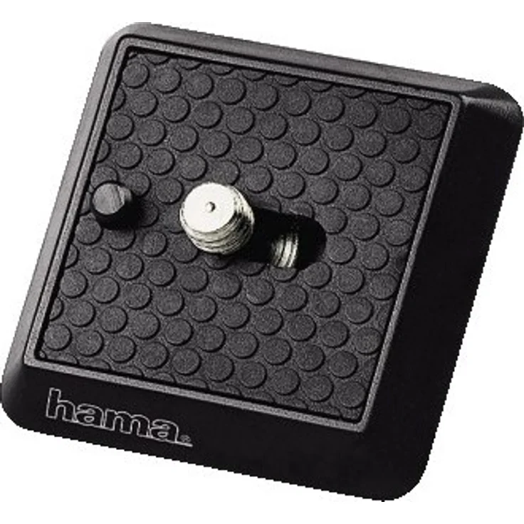 Hama Schnellkupplungsplatte (für Stative Profil 70 - 89 und Gamma, A 1-4 Zoll Gewinde) schwarz – Bild 1