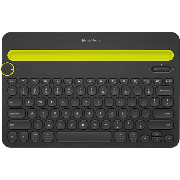 Logitech K480 Kabellose Bluetooth-Tastatur für Computer, Tablet und Smartphone, Multi-Device & Easy-Switch Feature, Kompaktes Design, PC-Mac-Tablet-Smartphone, Deutsches QWERTZ-Layout - schwarz
