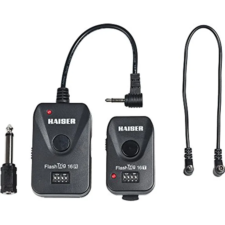 Kaiser Fototechnik 7016 Funk-Studioblitzauslöser FlashTrig 16 Sender und Empfänger