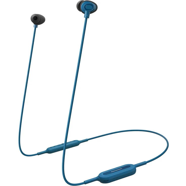 Panasonic RP-HTX20BE In-Ear Kopfhörer, mit Bluetooth, Mikrofon, blau – Bild 1