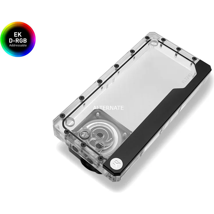 EK Water Blocks Kinetic FLT 240 D5 Pumpe-Behälter-Kombination Schwarz (3831109819791)