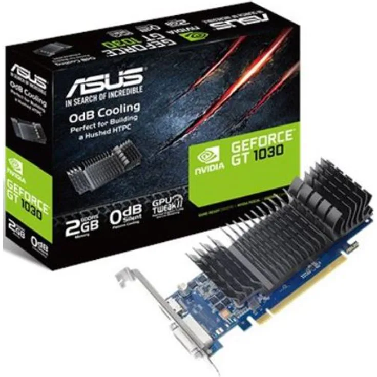 Asus GeForce GT1030-SL-2G-BRK Low-Profile Grafikkarte (Nvidia, PCIe 3.0, 2GB GDDR5 Speicher, HDMI, DVI)