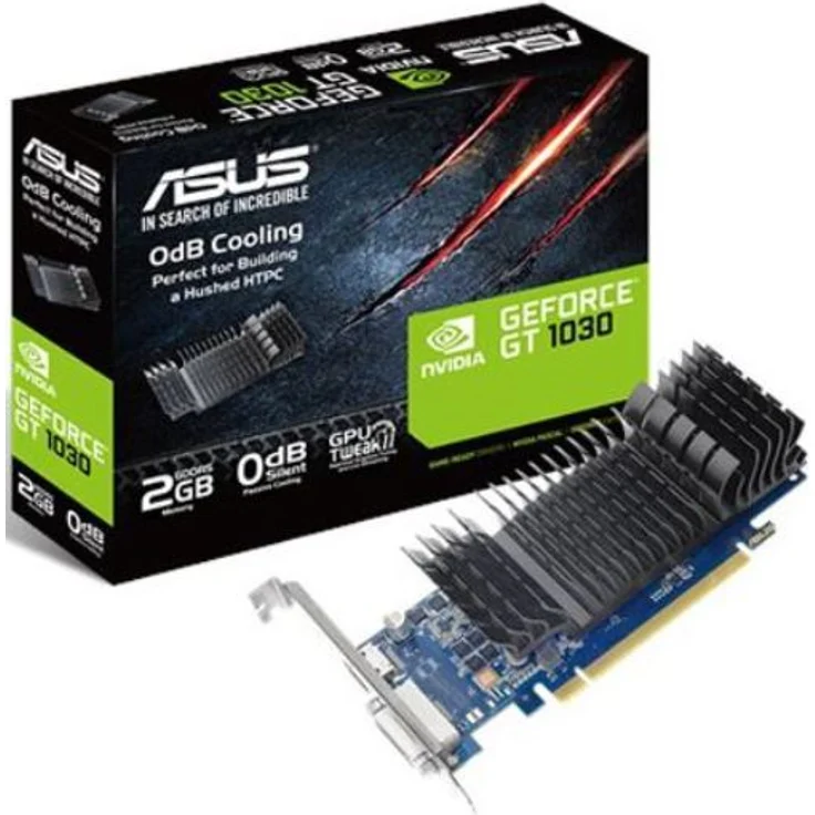 Asus GeForce GT1030-SL-2G-BRK Low-Profile Grafikkarte (Nvidia, PCIe 3.0, 2GB GDDR5 Speicher, HDMI, DVI) – Bild 1
