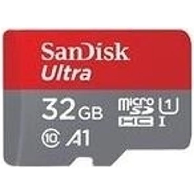 SanDisk Ultra 32GB microSDHC Speicherkarte + Adapter bis zu 98 MB-Sek., Class 10, U1, A1
