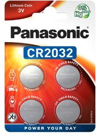 Panasonic CR2032 Lithium Knopfzelle, 3V, 4er Pack