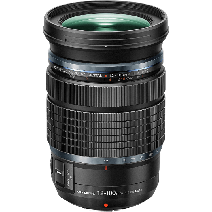 Olympus M. Zuiko Digital ED 12-100mm F4 IS Pro Objektiv, geeignet für alle MFT-Kameras (Olympus OM-D & PEN Modelle, Panasonic G-Serie), schwarz