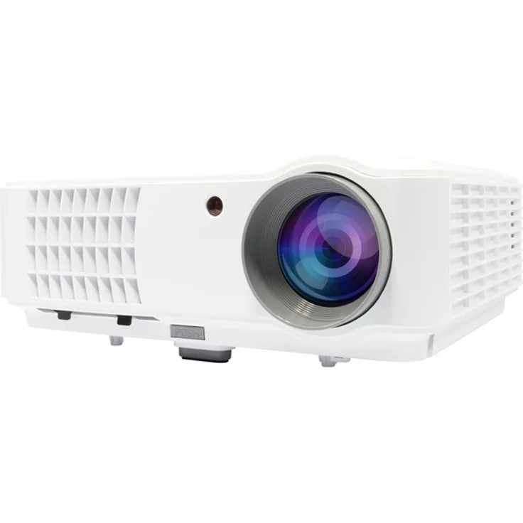 Salora 58BHD2500 Mini-Beamer, LCD, WXGA (1280 x 800), Kontrast 1500:1, 2500 ANSI-Lumen, weiß