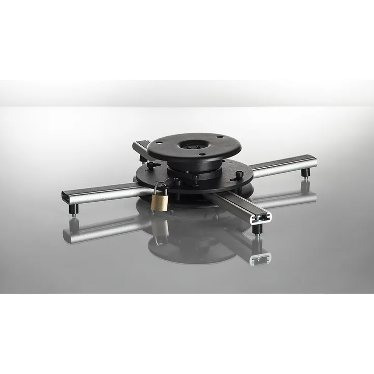 Celexon Beamer-Deckenhalterung universal PS Ultraflat | Ultraflache Halterung für Projektoren | 20 kg Tragkraft | Passend für fast alle Beamer, z.B. Epson, Benq, LG, Sony, Viewsonic uvm.