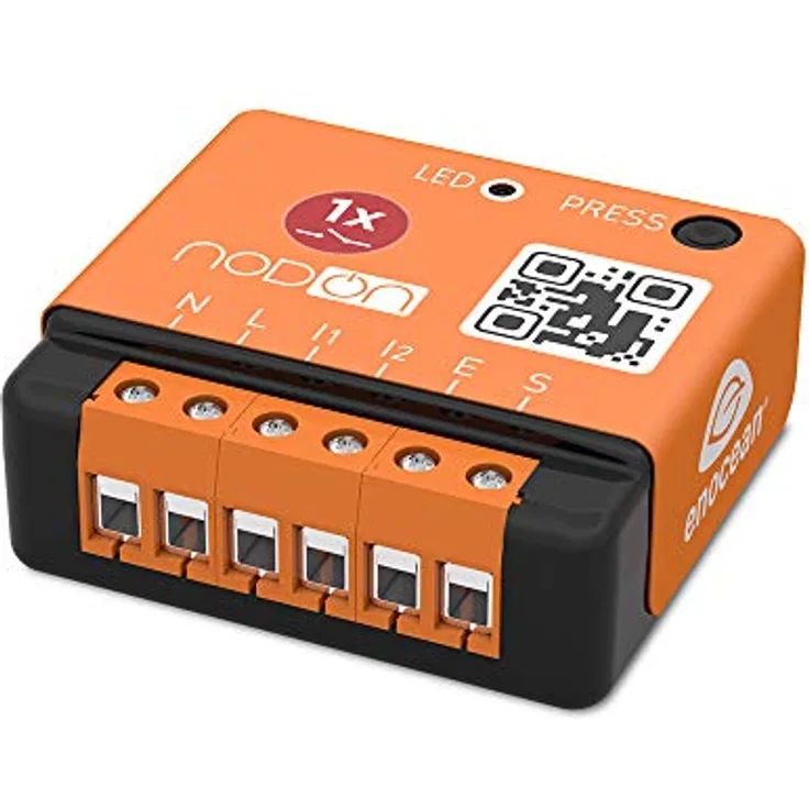 Nod On SIN-2-1-01 Enocean Unterputz Modul Schwarz-Orange