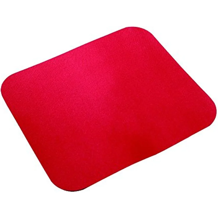LogiLink ID0128 - Mauspad 220 x 250 x 3 mm für alle Maustypen (Kugel, Optisch, Laser) mit stark haftender Unterseite für optimalen Halt, Farbe: Rot – Bild 1
