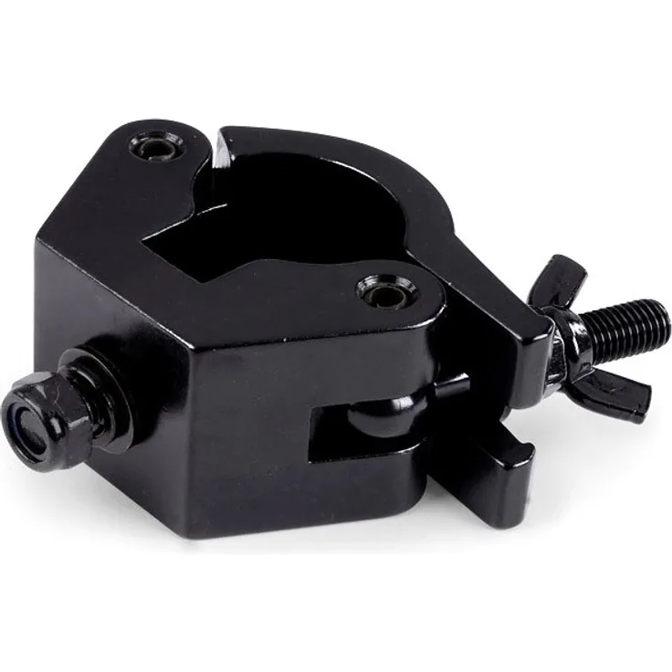 Riggatec Halbschelle - Halfcoupler breit schwarz bis 750kg MKII (48-51mm)