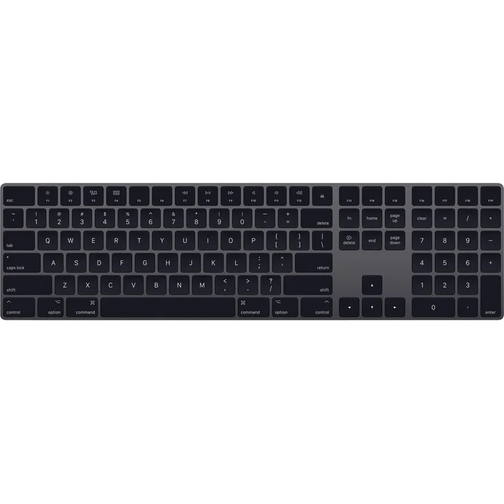 Apple Magic Keyboard with Numeric Keypad - Tastatur - Bluetooth - Deutsch QWERTZ - Space-grau (MRMH2D/A) – Bild 1