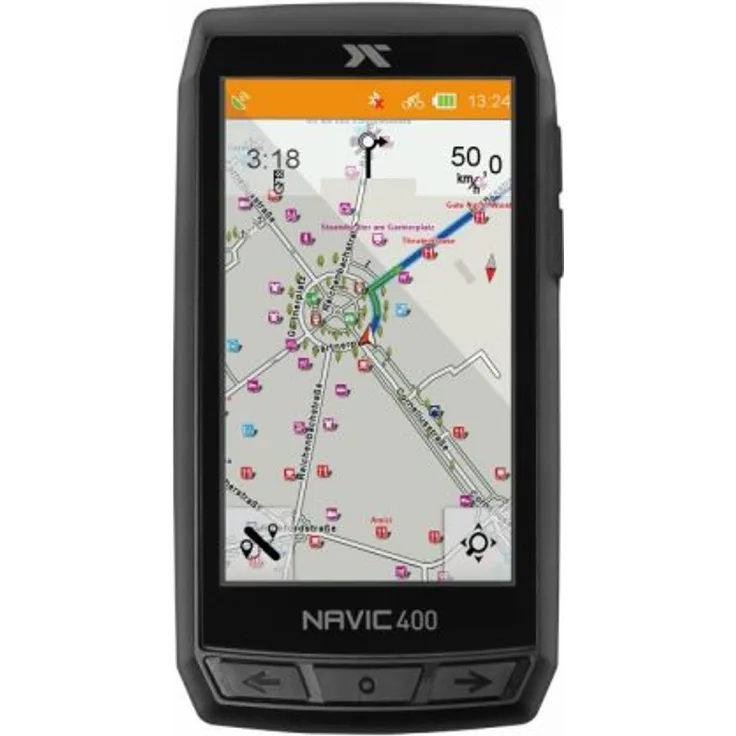 CICLO NAVIC 400 - Navigationsgerät zum Fahrradfahren und Wandern mit 4 Zoll farbigen Touch-Display