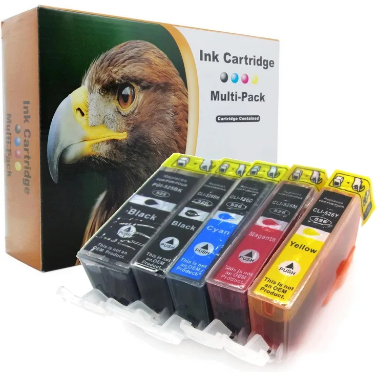D&C 20er-Set D&C Tintenpatronen ersetzt Canon 525/526 (B/PB/C/M/Y)