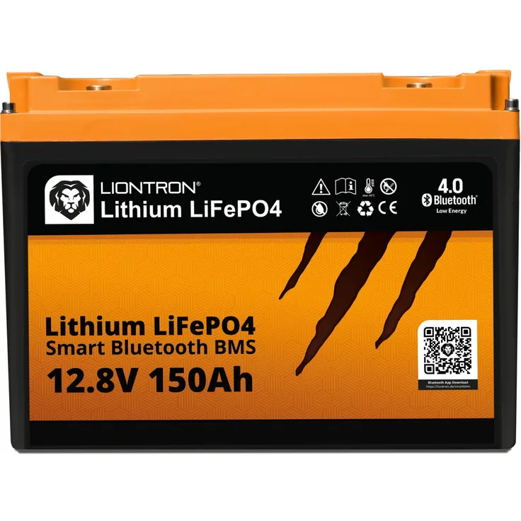 LIONTRON LiFePO4 Akku 12,8V 150Ah LX Smart BMS mit Bluetooth