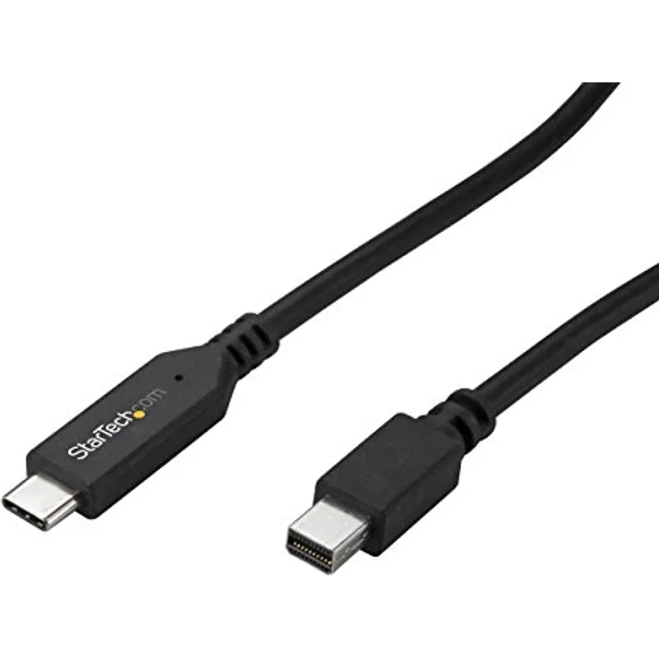StarTech.com 1,8m USB-C auf Mini DisplayPort Kabel - USB C zu mDP Kabel - 4K 60Hz - Schwarz - Externer Videoadapter - STM32F072CBU6 - USB-C - Mini DisplayPort - Schwarz