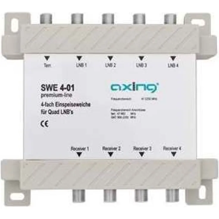 Axing SWE 4-01 4 Fach Einspeiseweiche für Quad-LNBs