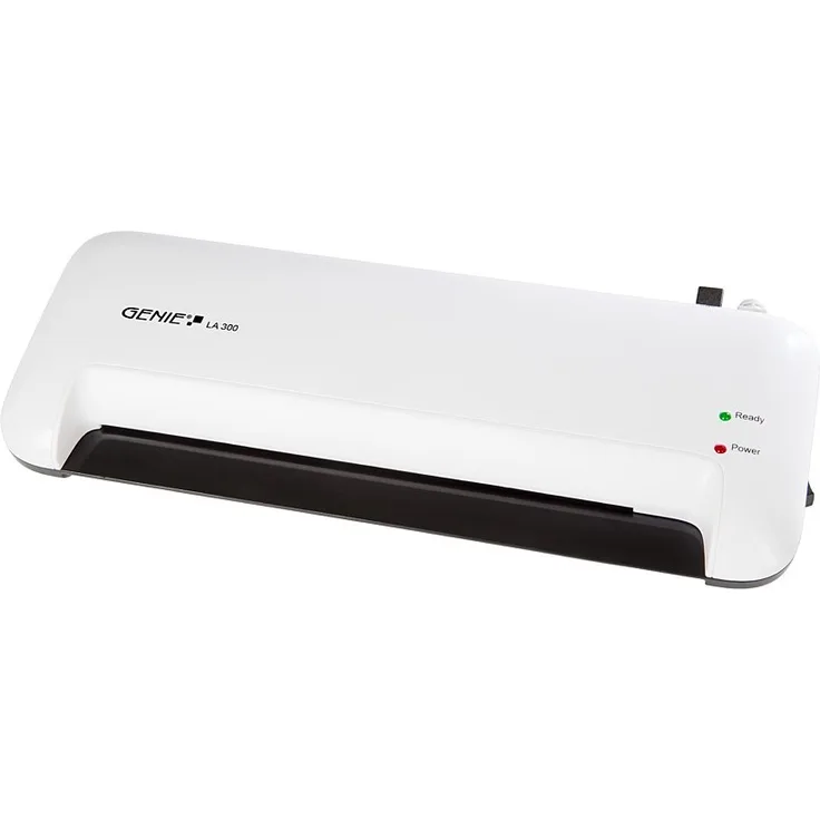 Genie LA 300 Laminiergerät inkl. Laminerfolien (geeignet bis DIN A4, für Heißlamination) weiß