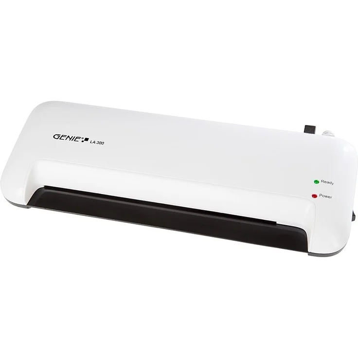 Genie LA 300 Laminiergerät inkl. Laminerfolien (geeignet bis DIN A4, für Heißlamination) weiß – Bild 1