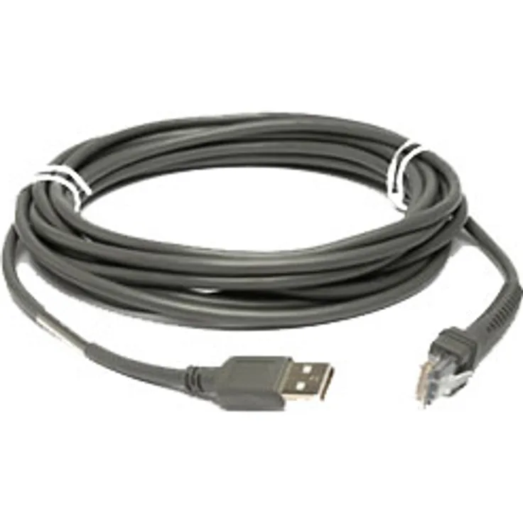 Zebra USB Cable: Series A USB Kabel 4,5 m USB A Grau ( CBA-U10-S15ZAR )
