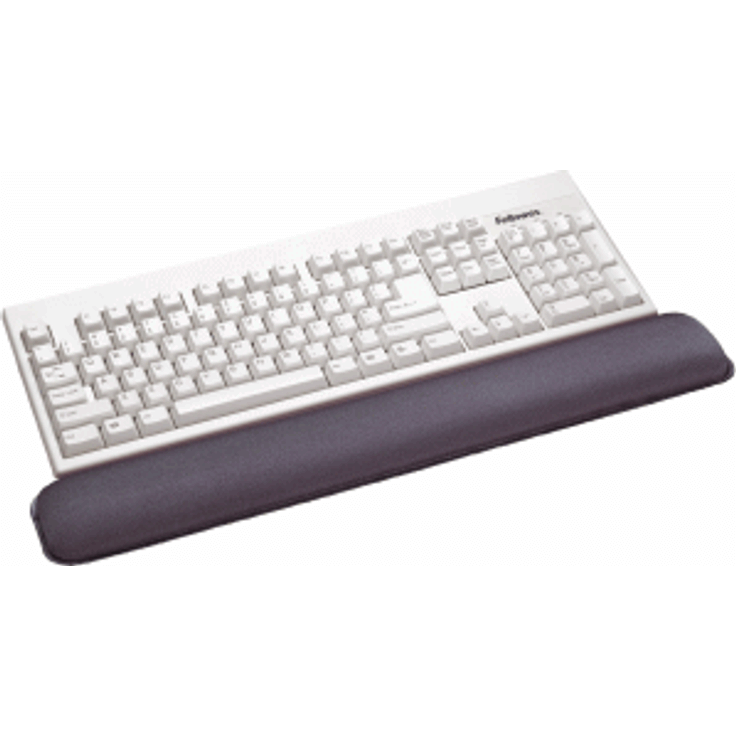 Fellowes Tastatur-Handgelenkauflage, graphit Gel-Handgelenkauflage passt sich dem Handgelenk an, mit Lycra-Textilüberzug, Maße: (B)492 x (T)73 x (H)22 mm (91737/CRC91737) 