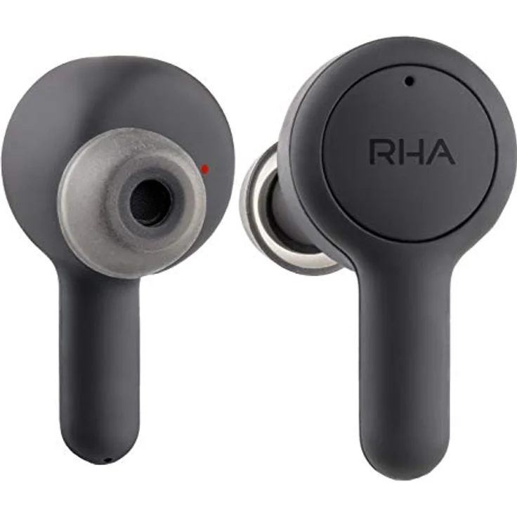 RHA TrueConnect - Kohlenschwarz: Wahre drahtlose Ohrhörer mit Bluetooth 5 und Schweißschutz für sportliche Aktivitäten – Bild 1