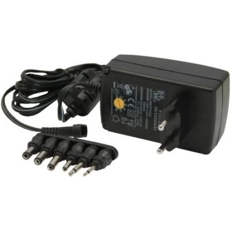 Goobay 53998 3 V - 12 V Universal-Netzteil, Inkl. 8 DC-Adapter, Max. 27 W und 2, 25 A
