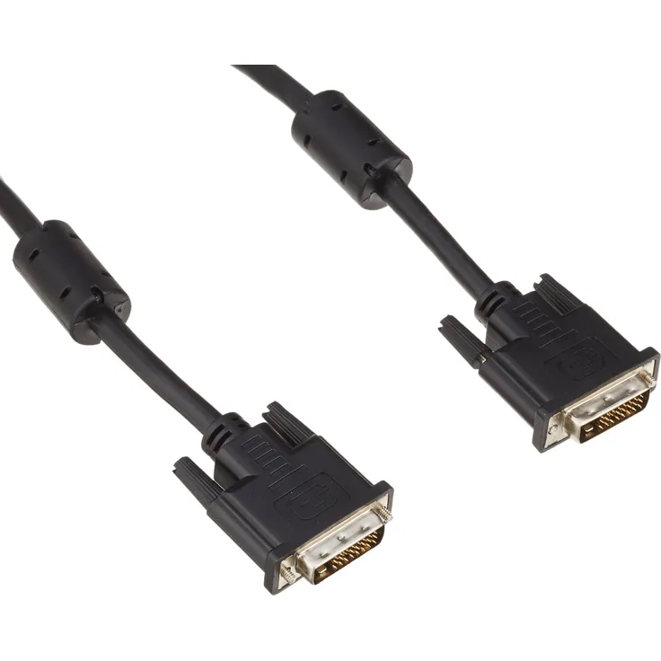 InLine DVI-D Kabel, digital 24+1 St/St, Dual Link, 2 Ferritte, 5m (17775)