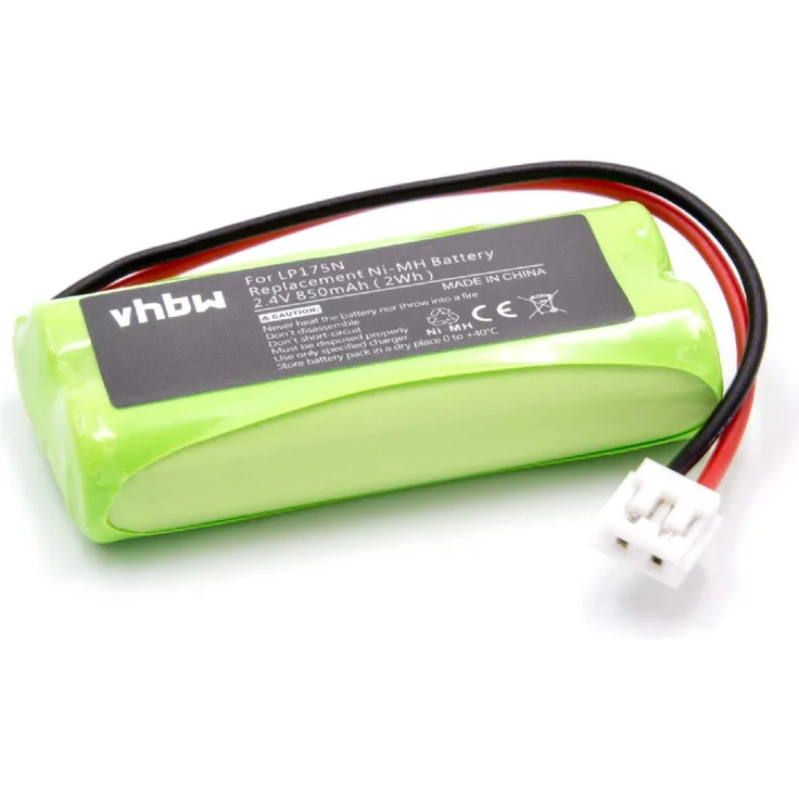 VHBW NiMH Akku 850mAh (2.4V) für Motorola MBP10, MBP10s wie Tomy LP175N, Tomy LP175, P71029, P71029B
