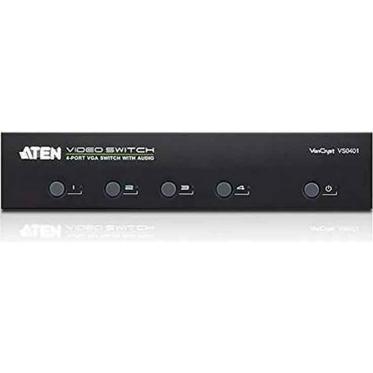 Aten VS0401-AT-G VGA Switch (4-Port) mit Audio RS-232