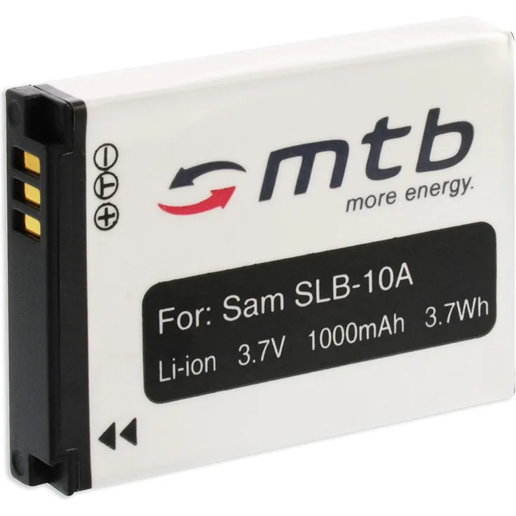 Ersatz-Akku SLB-10A für Samsung ES50, ES55, ES60, ES63, EX2F (siehe Liste)