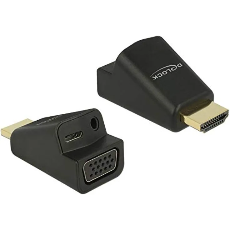 DeLOCK - Videokonverter - HDMI - VGA - Schwarz - Einzelhandel (65895)
