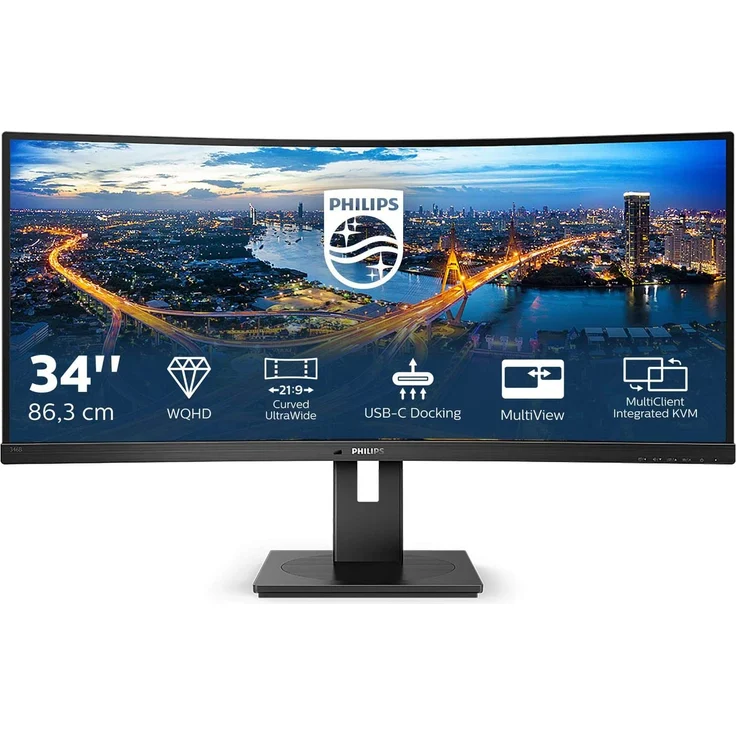 Philips B-line 346B1C - 34 Zoll, UWQHD (3440 x 1440), 60Hz – Bild 1