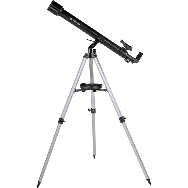 Bresser Refraktor Teleskop Stellar 60-800, Einsteigerteleskop mit Stativ für Mond- und Planetenbeobachtungen mit Smartphone Kamera Adapter und weiterem Zubehör – Bild 1
