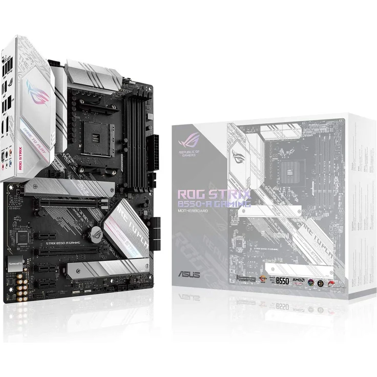 ASUS ROG STRIX B550-A GAMING - ATX, AMD B550, Sockel AM4, Dual-channel DDR4 (90MB15J0-M0EAY0) – Bild 1