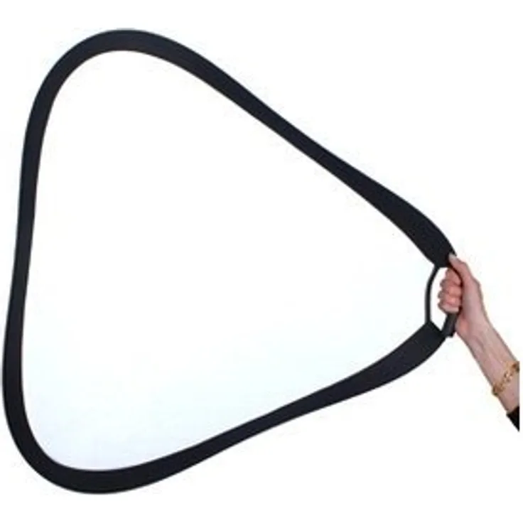 StudioKing Reflektor mit Griff Silber-Weiss CRGSW60 60 cm
