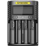 Nitecore Universal Ladegerät UMS4 3000 mA USB Erwachsene Unisex schwarz L 159 x B 107 x H 41