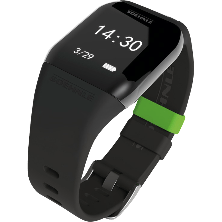 Soehnle Fit Connect 300 HR mit Bluetooth Fitnesstracker mit App-Anbindung, Fitness Armband mit Datenspeicher, Fitness Tracker mit Datum- und Uhranzeige