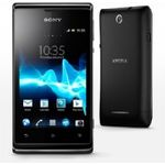 Sony Xperia E (C1505) Smartphone 8,89cm (3,5 Zoll) TFT-Display, 4GB interner Speicher, 0,51GB RAM, Android, Schwarz