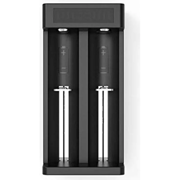 XTAR Ladegerät für Li-Ionen Akkus professionell, Reaktivierung tiefentladener und 0 V Zellen, Zwei-Zelliges, Modell: MC2+