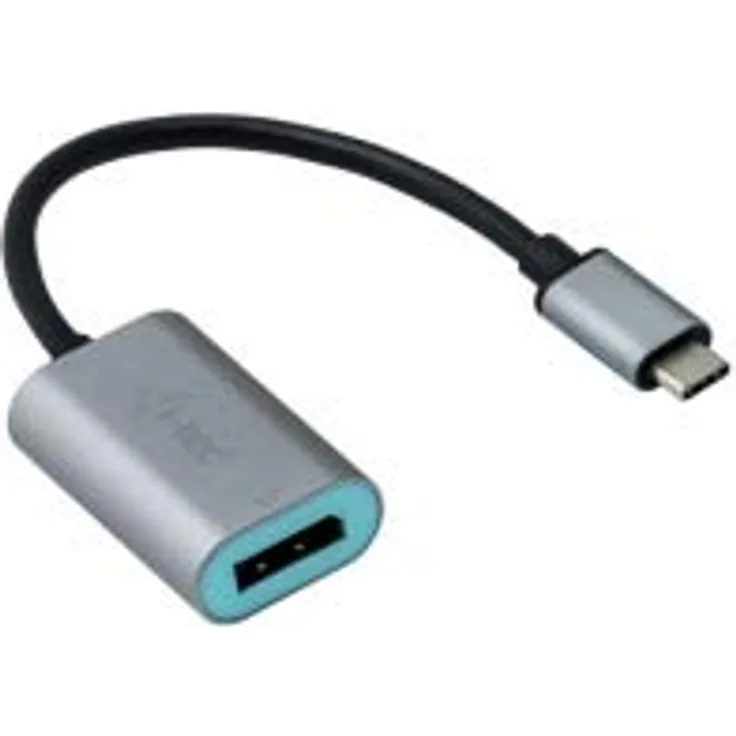 i-tec USB-C auf DisplayPort Metal Adapter 60Hz, 1x Display Port 4K Ultra HD, kompatibel mit Thunderbolt 3