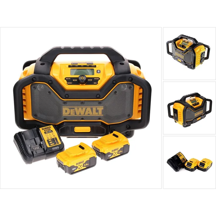 DeWalt DCR 027 P1 Akku Radio DAB+ 10,8-18,0 V + 2x Akku 5,0 Ah + Ladegerät