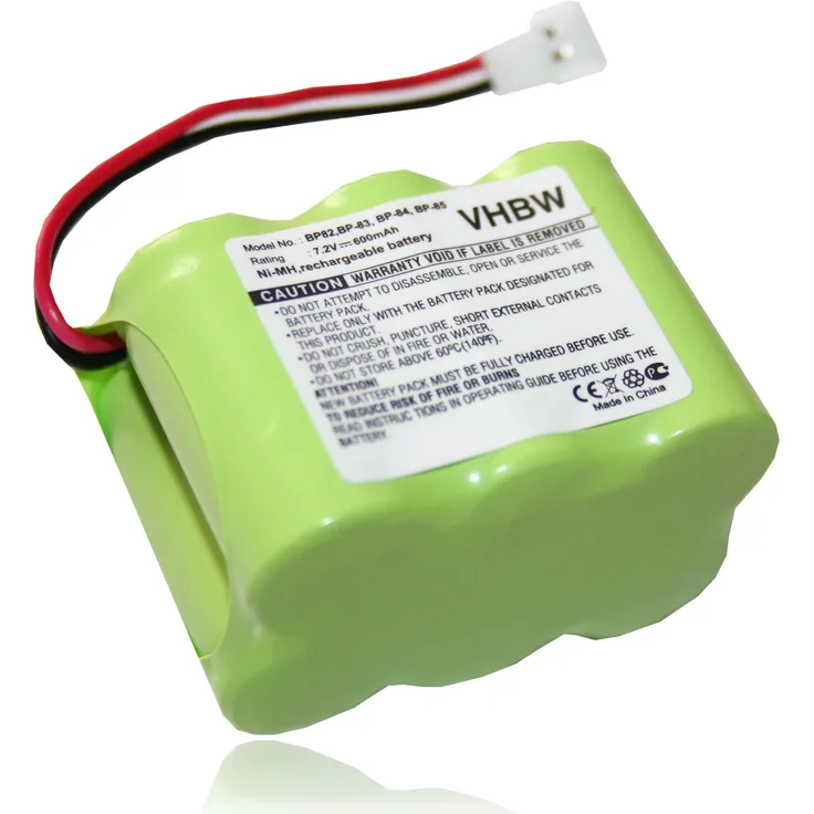 VHBW Akku, geeignet für Funkgerät, Walkie Talkie Icom IC-24AT, IC-24ET, IC-25RA, IC-2SA, IC-2SAT, IC-2SE, IC-2SET, IC-3SAT, IC-45A, IC-45SE, IC-4SA, IC-4SE, IC-M7, IC-R1 600 mAh, 7,2 V, NiMH