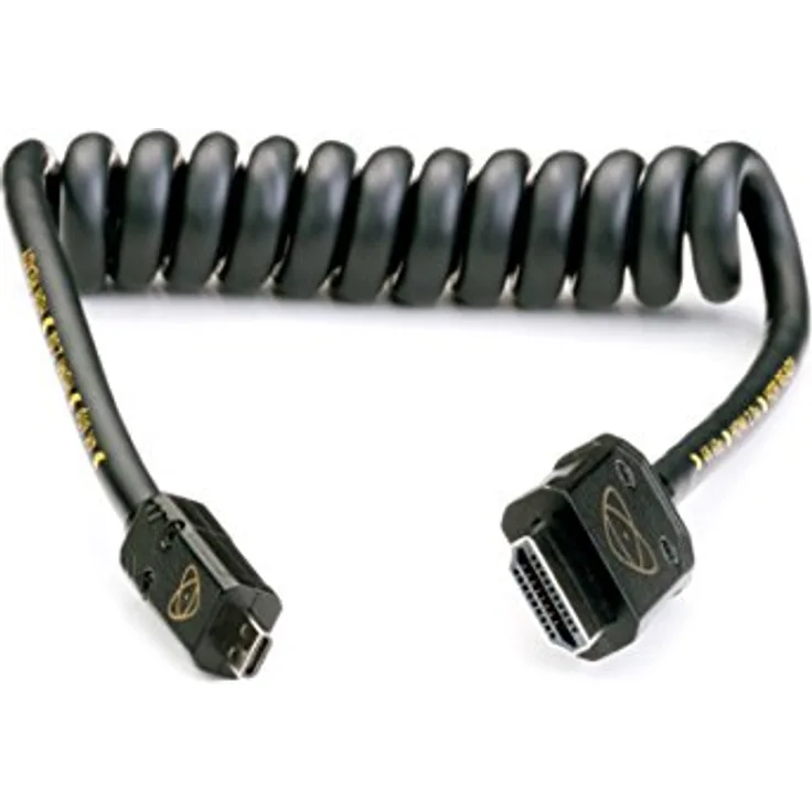 Atomos ATOM4K60C1 HDMI Kabel Micro 30 cm, Cast Connector (60 cm Extended) schwarz