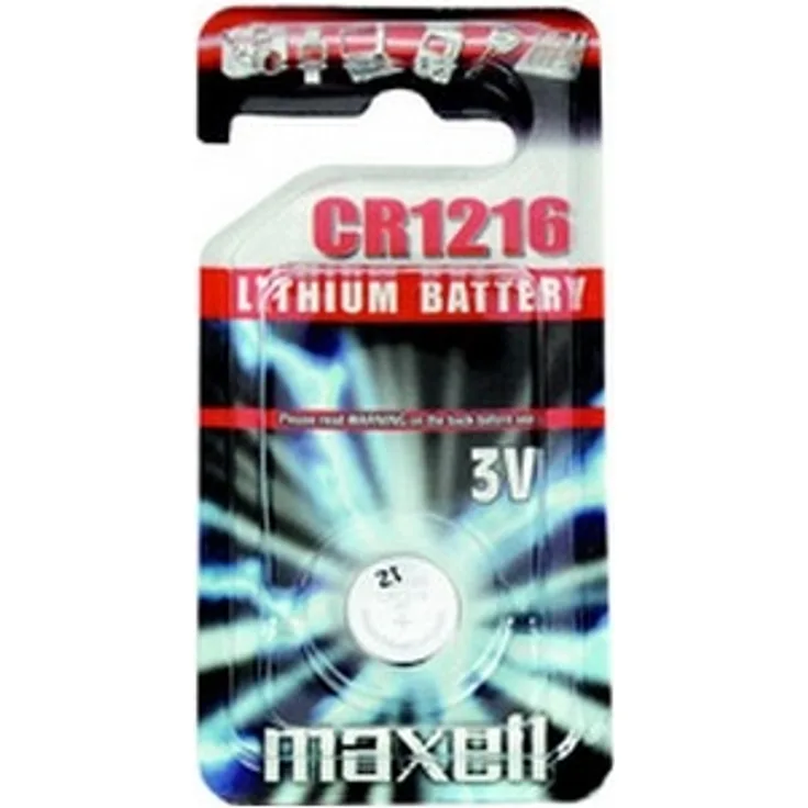 Maxell 11238300 Lithium Knopfzelle, CR1616, 1er Blister