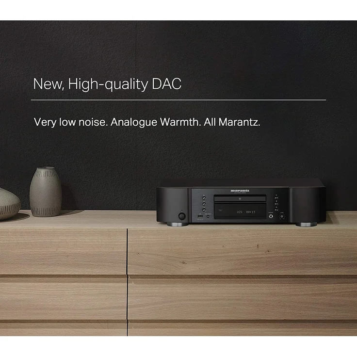 Marantz CD6007 HiFi CD Player, CD Spieler, CD- und CD-R/RW-Wiedergabe, USB, Kopfhörer-Verstärker, Schwarz – Bild 4