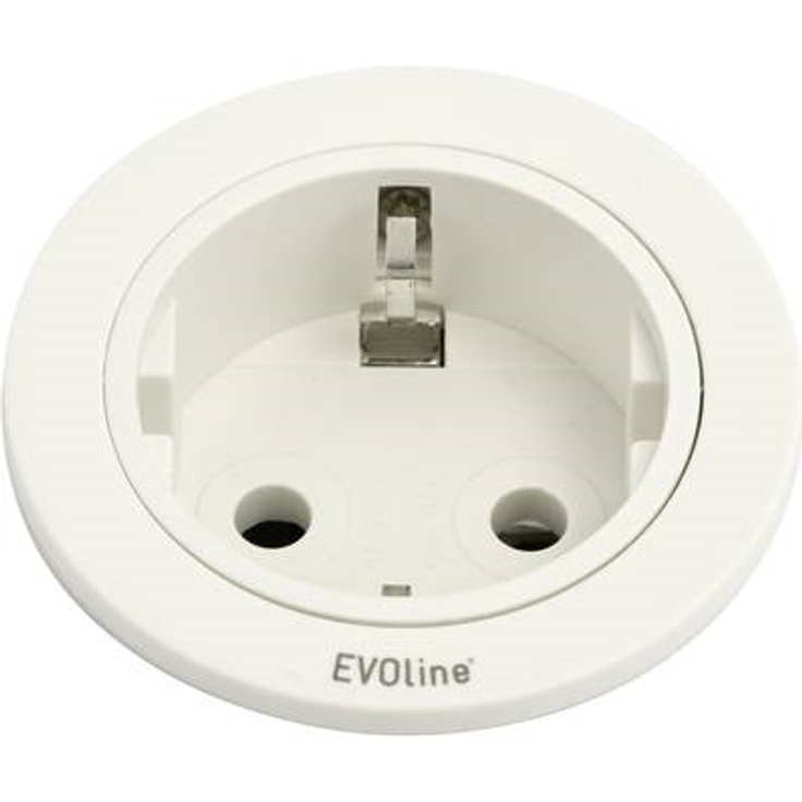 EVOline 159280004300 Einbau-Steckdosenleiste 1fach weiß (159280004300)