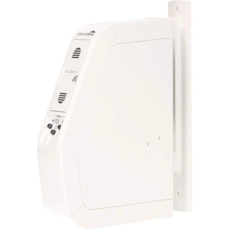 Schellenberg RolloDrive 75 Premium - Elektrischer Gurtwickler mit Funk, geeignet für Smart Home, Funkgurtwickler bis 5 m² Rollladenfläche, 30 kg Zugkraft, Unterputz-Montage, inkl. Netzstecker, weiß (22576) – Bild 2