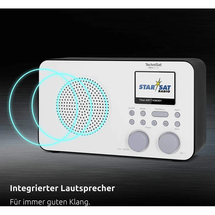 TechniSat VIOLA 2 C IR Internetradio mit WLAN, Wecker, TFT-Display, schwarz – Bild 6