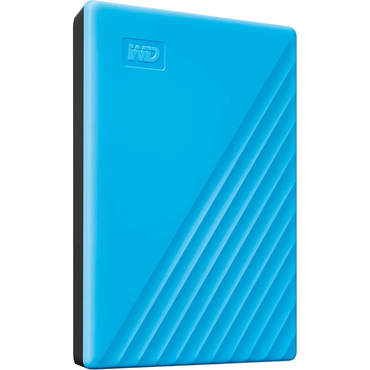 WD My Passport WDBYVG0020BBL - Festplatte - verschlüsselt - 2 TB - extern (tragbar) - USB 3.2 Gen 1 - 256-Bit-AES - Blau (WDBYVG0020BBL-WESN) – Bild 2